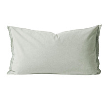 Chambray Fringe Linen & Cotton Standard Pillowcase